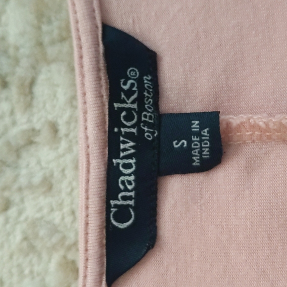 Chadwick's of Boston High Low Pleated Top S Dusty Rose - Picture 2 of 16